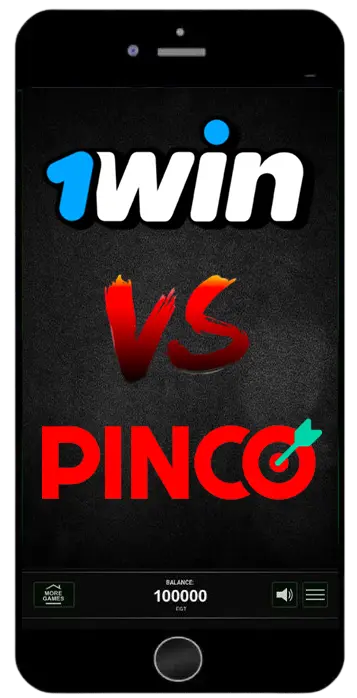 1win ve Pinco karşılaştırması mobil arayüzd